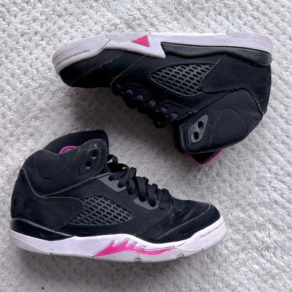 Nike Air Jordan 5 Retro GP Black Deadly Pink size 1Y